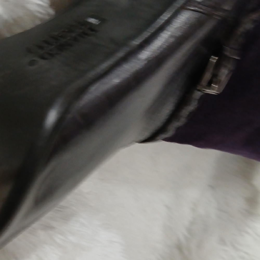 Franco Sarto Dark Purple Heeled Boots - Picture 12 of 12